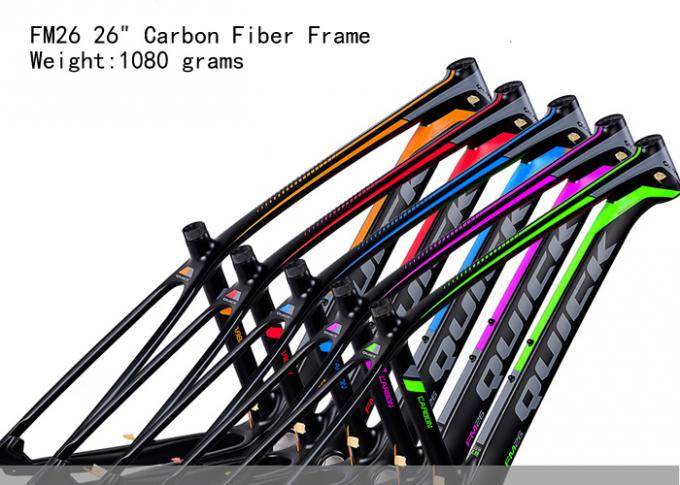 26er Ποδήλατο Πλήρης Φύλη άνθρακα Φρέμα FM26 ελαφρύς βάρους ποδήλατο βουνού 1080 γραμμάρια Στενό PF30 Διαφορετικά χρώματα 0