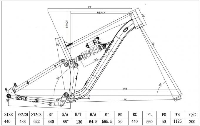 27.5er Αλουμίνιο πλήρης ανάρτησης Mtb Πλαισίωμα ποδηλάτου Κατηφορία / Enduro Mountain Bike 0